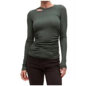 NWT n:philanthrophy Gavin Long Sleeve Tee, Green, Women's Small
